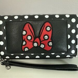Disney Parks Minnie Mouse Wallet Wristlet N w/o Tags